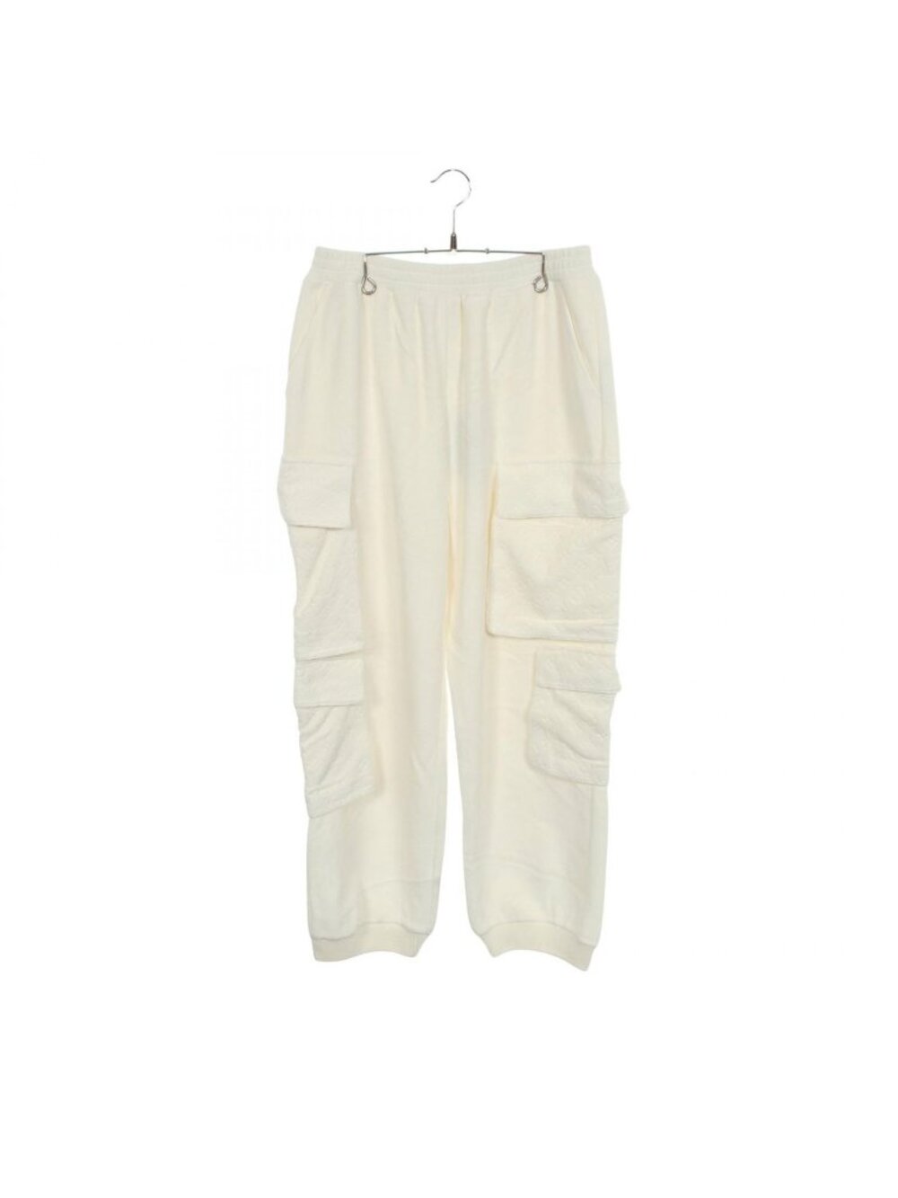 Louis Vuitton Cargo Pants Velour Multi Pockets Monogram Embossed Cotton